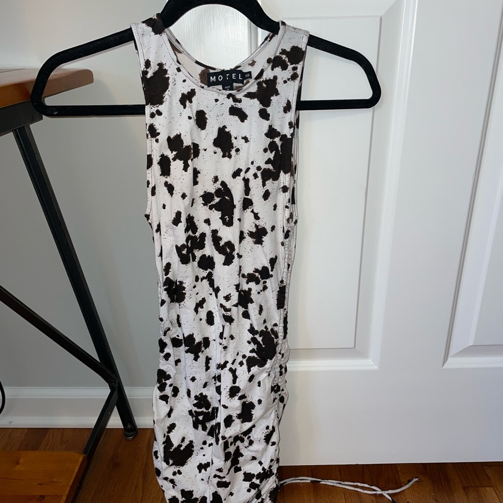 Cow print dress